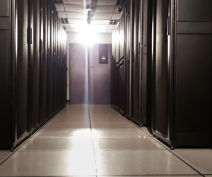 Image shows how lights may appear when emergency lighting systems are activated.