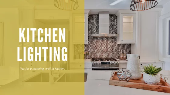 Kitchen lighting with pendants and cabinet lighting